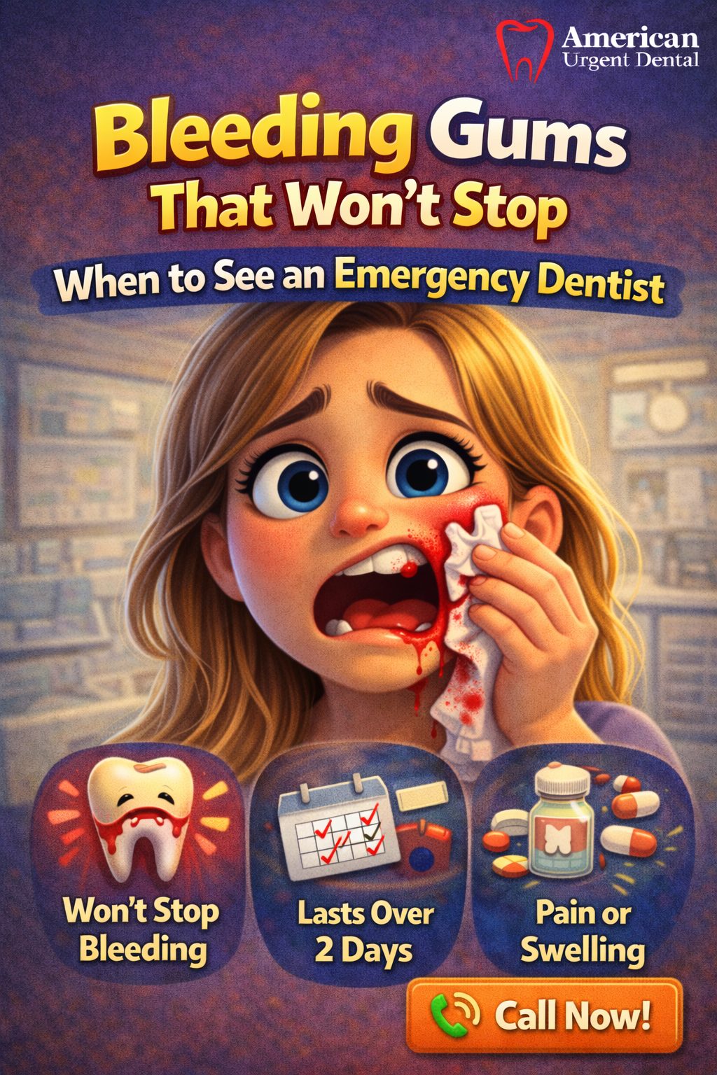 Bleeding Gums That Won't Stop: When to See an Emergency Dentist