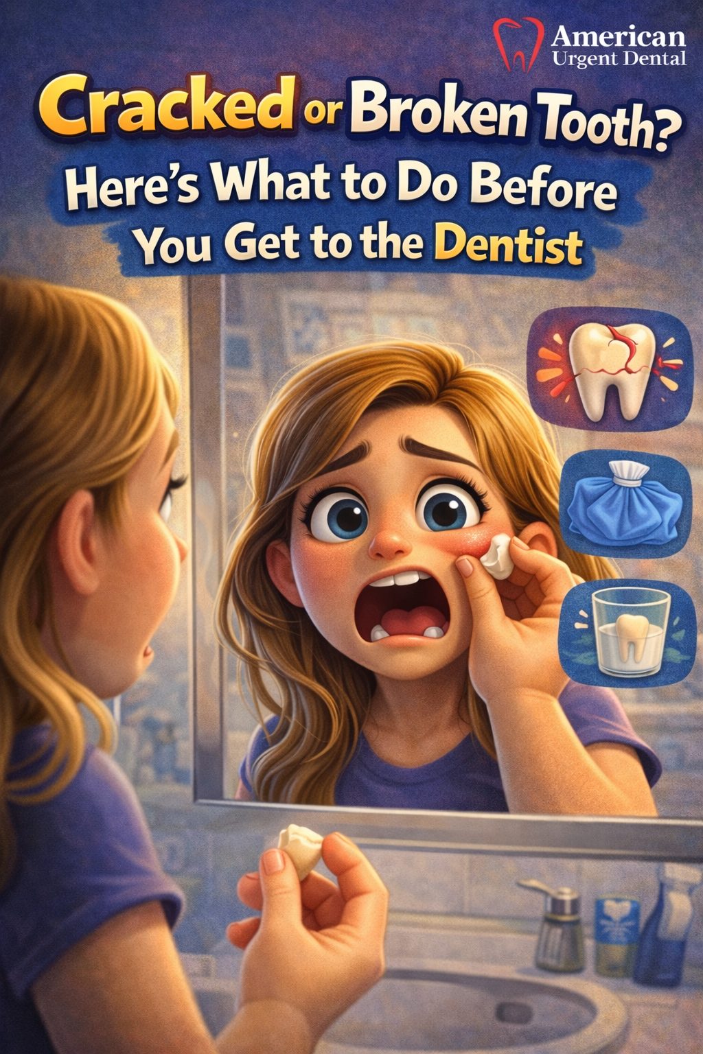 Cracked or Broken Tooth? Here's What to Do Before You Get to the Dentist