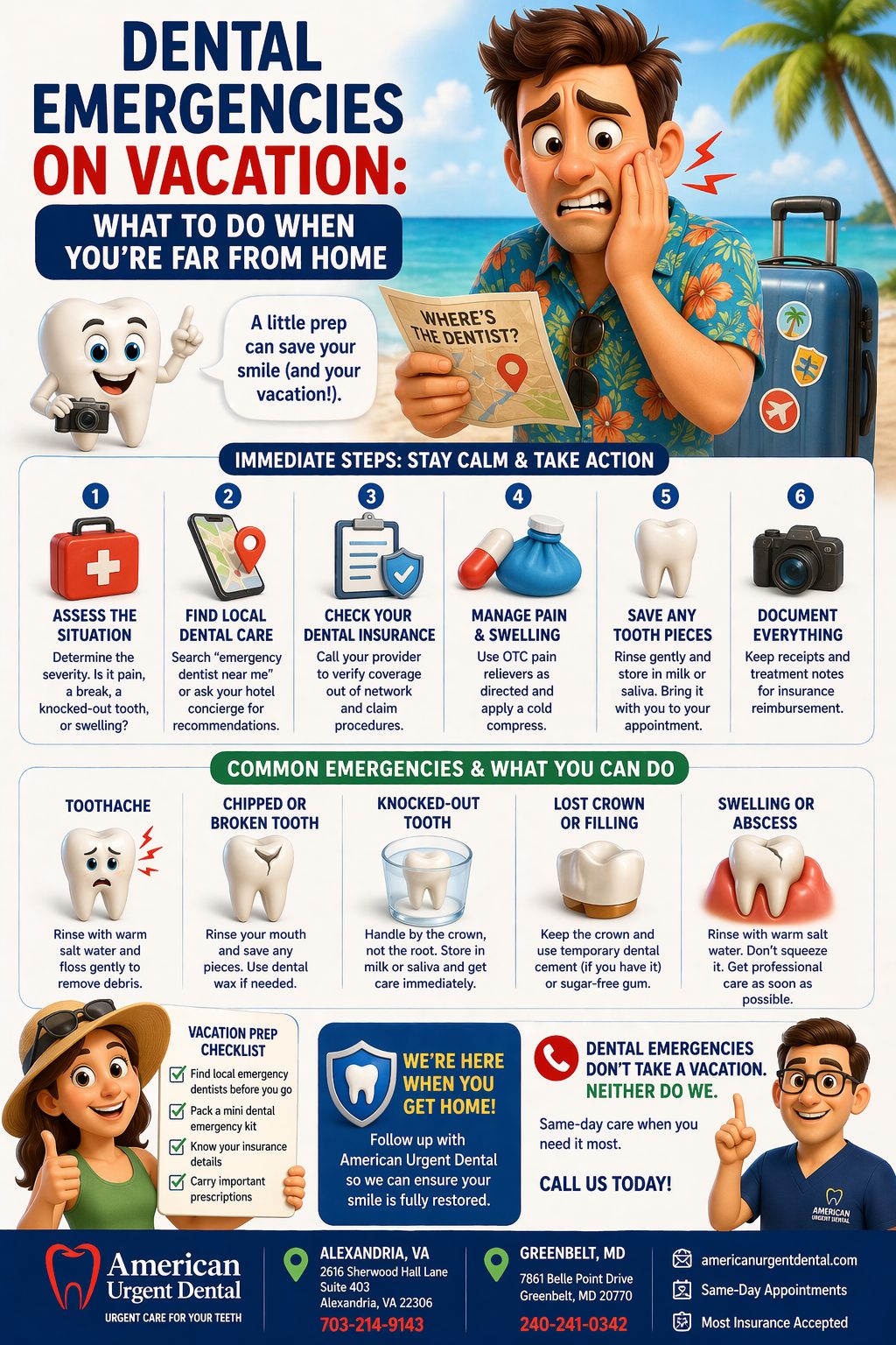 Dental Emergencies on Vacation: What to Do When You're Far From Home