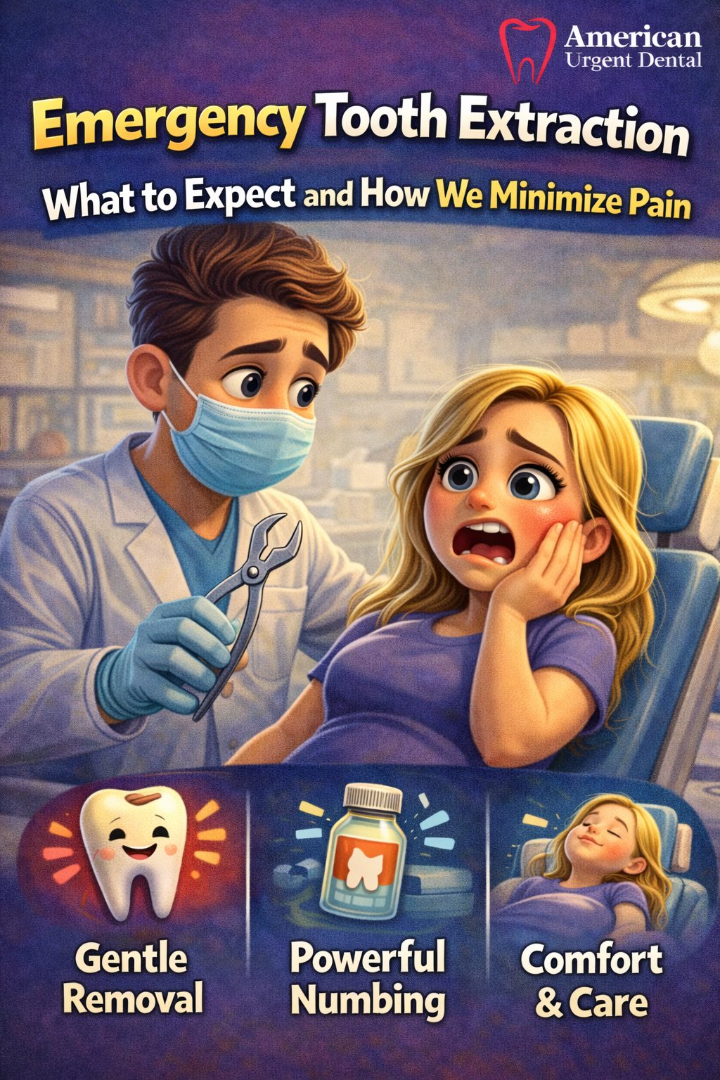 Emergency Tooth Extraction: What to Expect and How We Minimize Pain