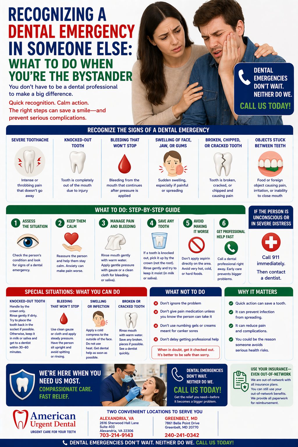 Recognizing a Dental Emergency in Someone Else: What to Do When You're the Bystander