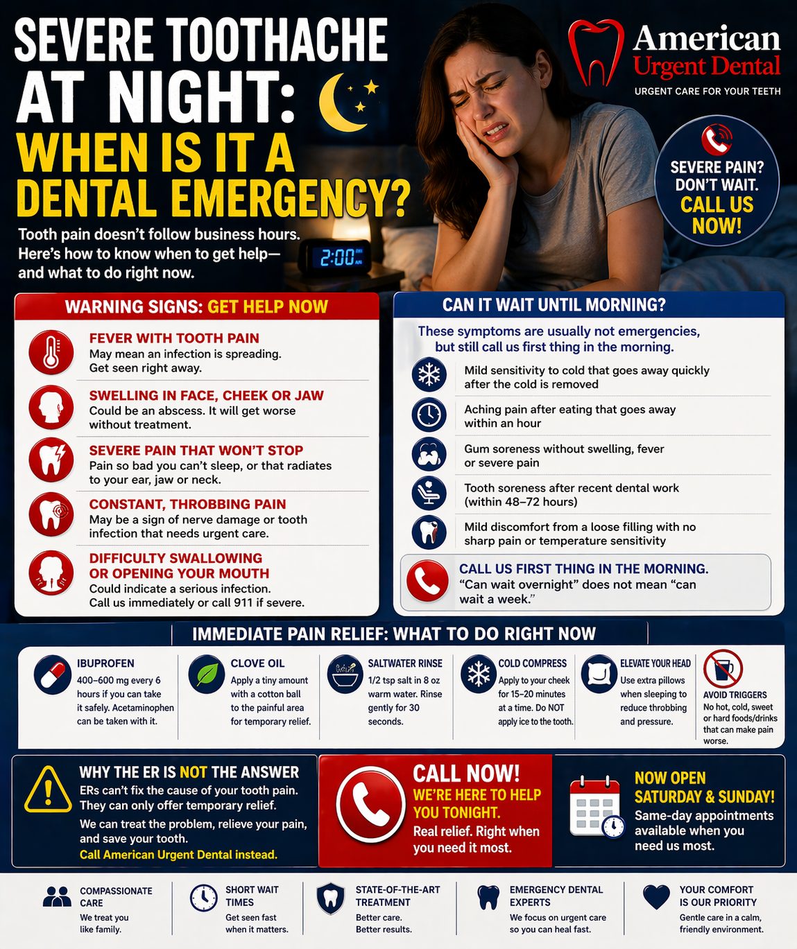 Severe Toothache at Night: When Is It a Dental Emergency?