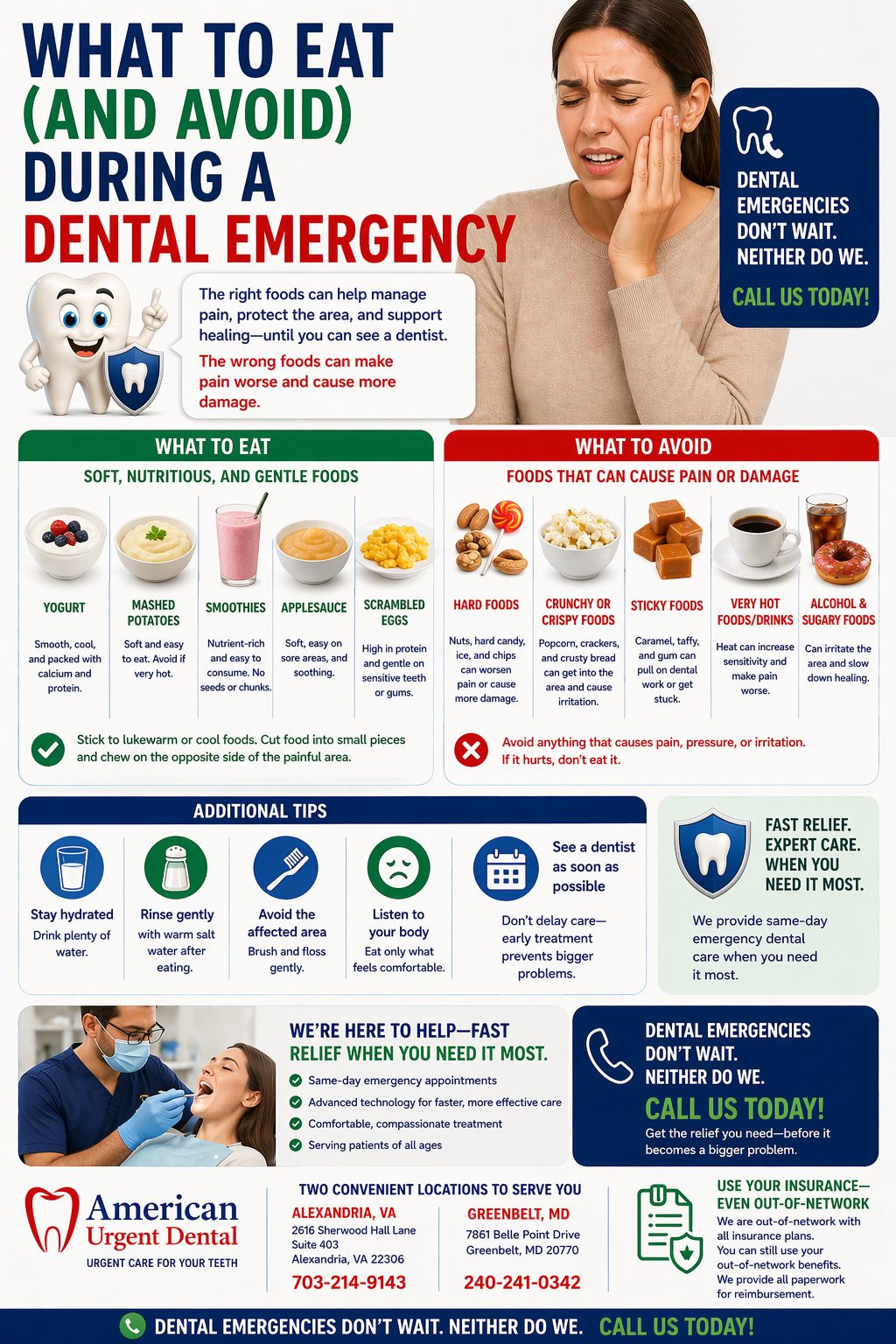 What to Eat (and Avoid) During a Dental Emergency